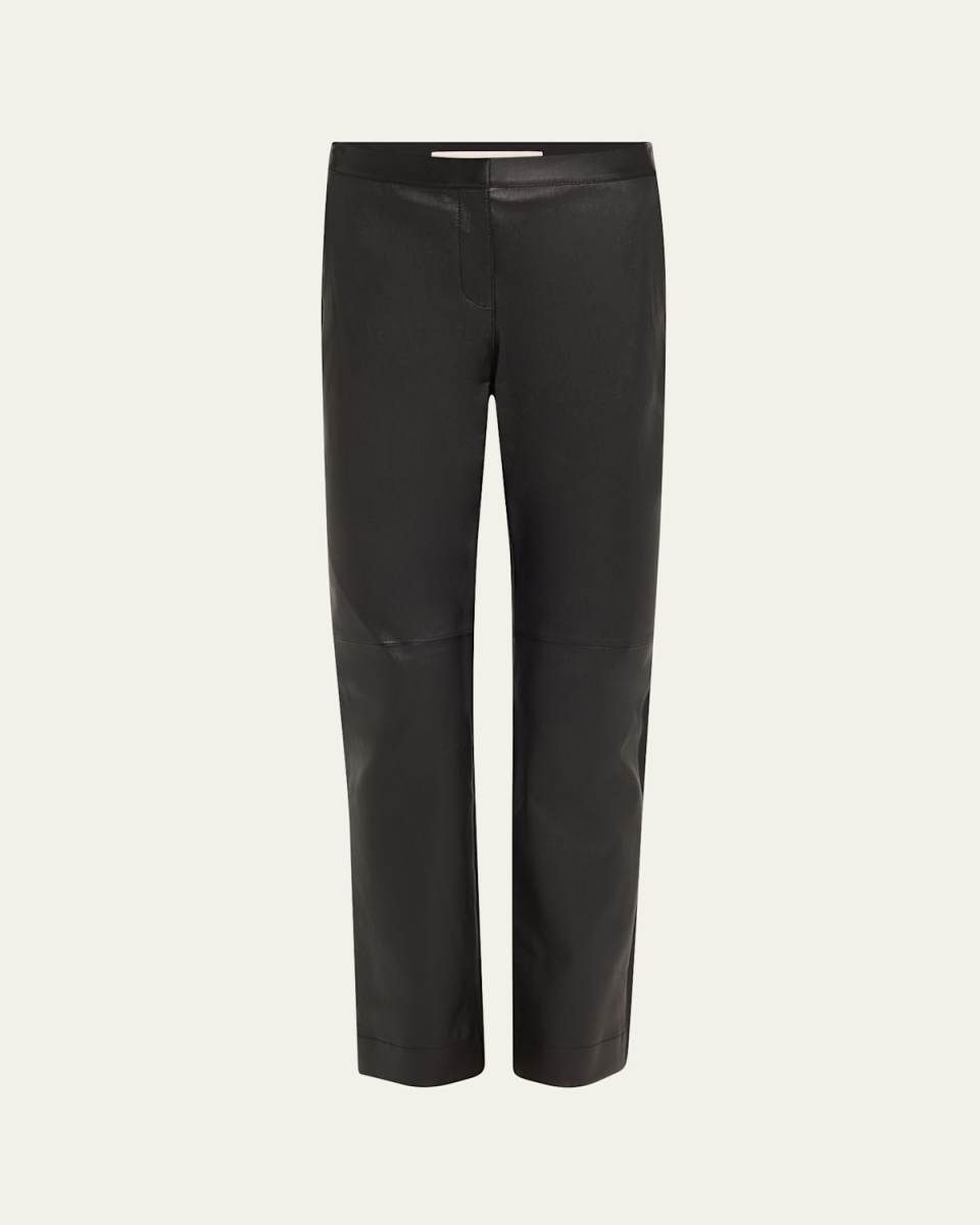 Leather and Acclaimed Stretch Cigarette Pants